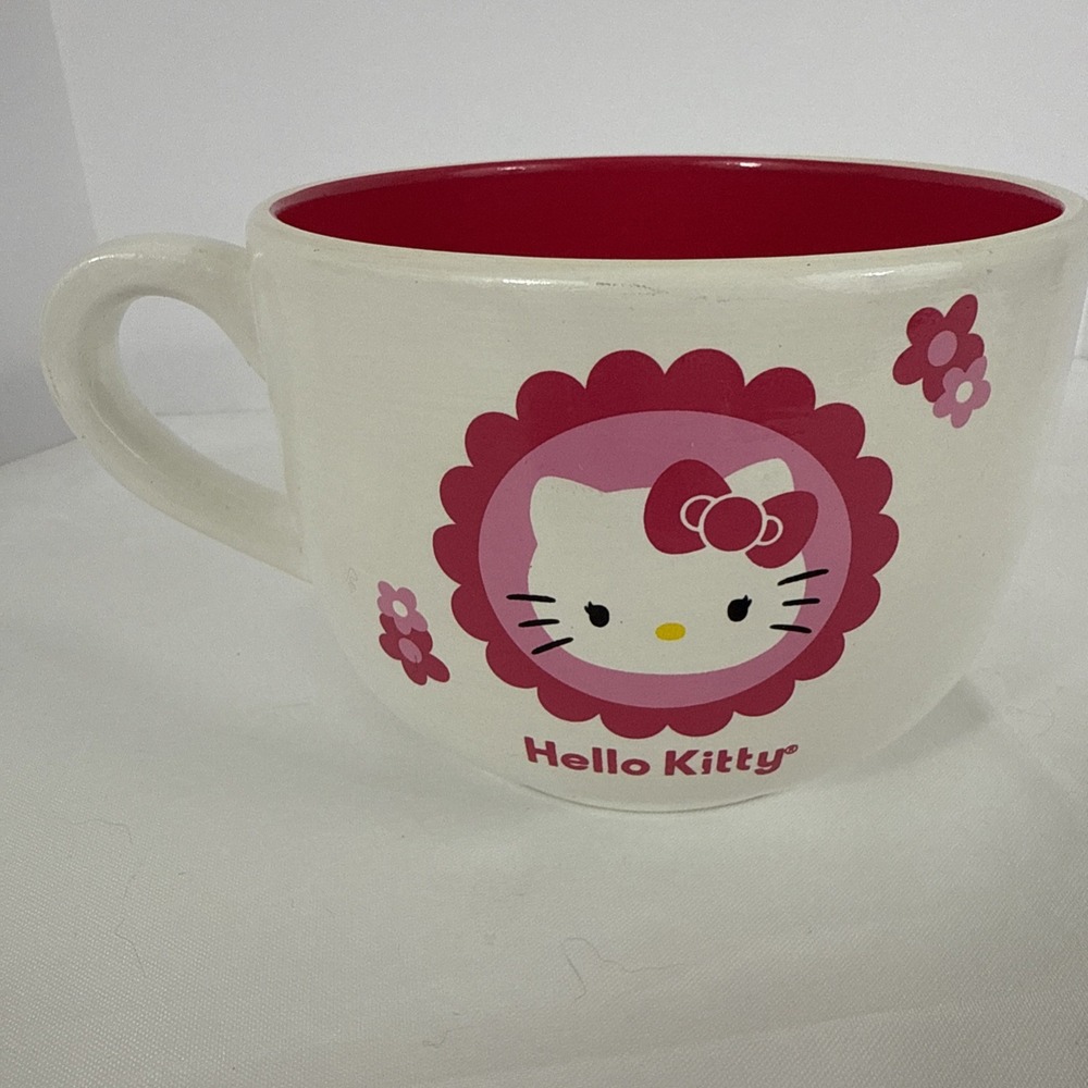 Sanrios 'Hello Kitty' Oversized Mug 2012 Extra Lg‎ Soup Cup Coffee/Tea Mug
